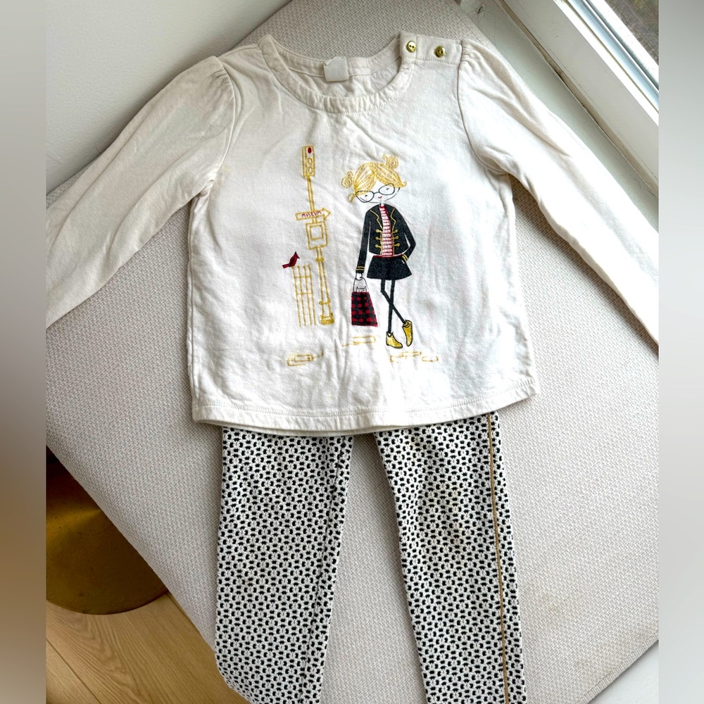 Janie and Jack Outfit Leggings and Shirt